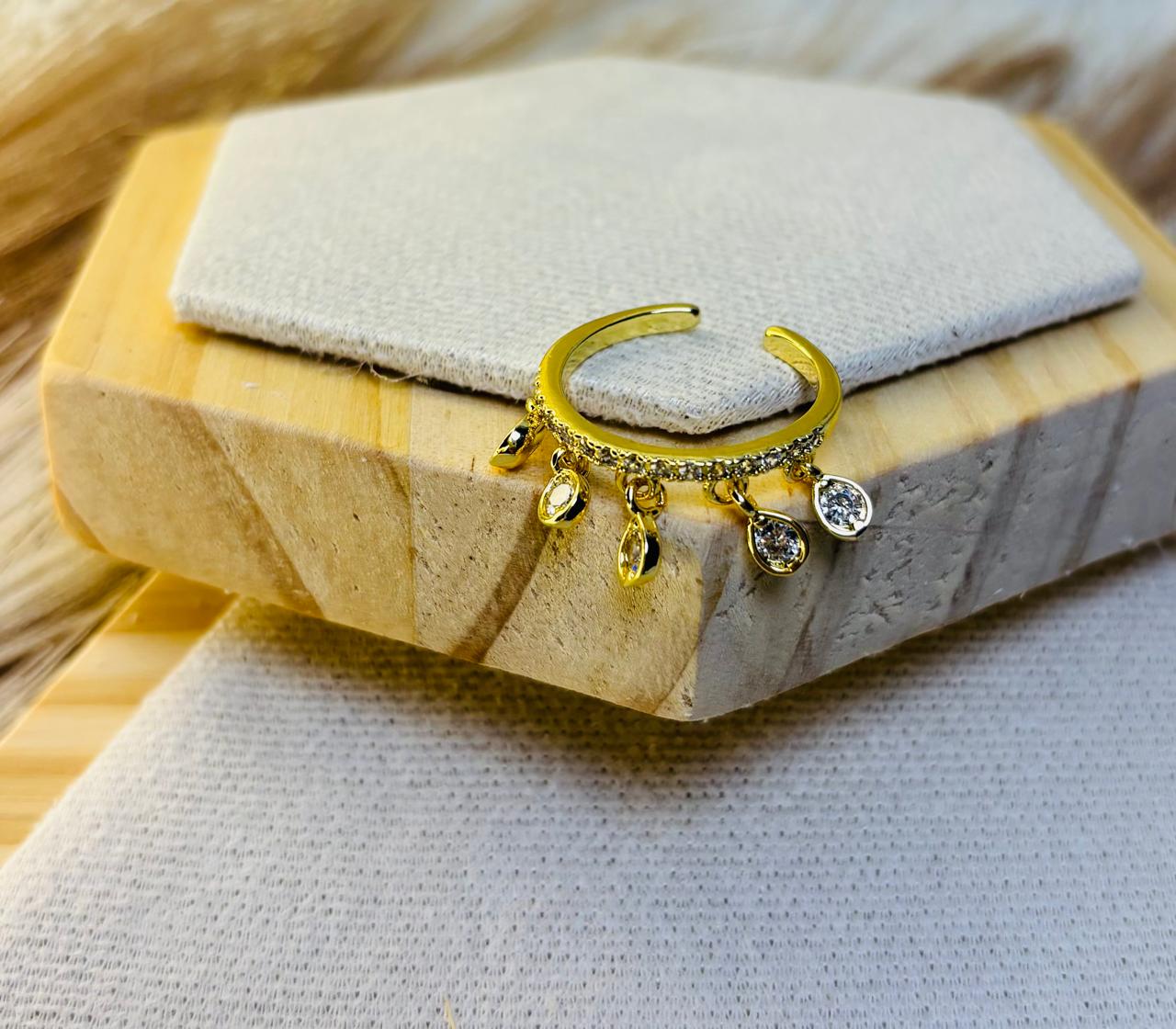 Charm Drop Ring