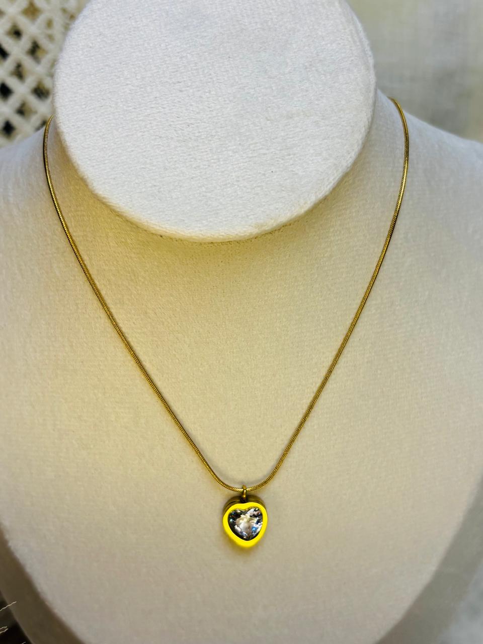 Adore Crystal heart chain
