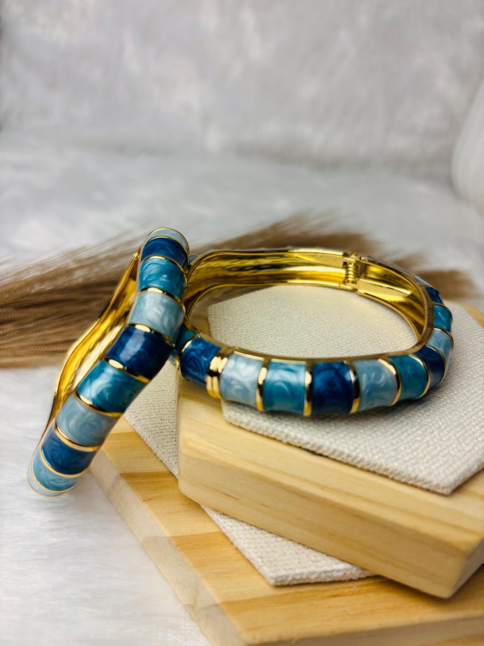 Ocean Luxe Enamel Bangle (Price per piece)