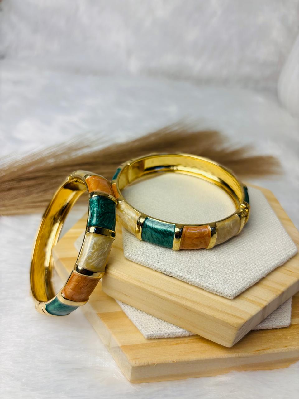 Mocha Muse Enamel Bangle (Price per piece)